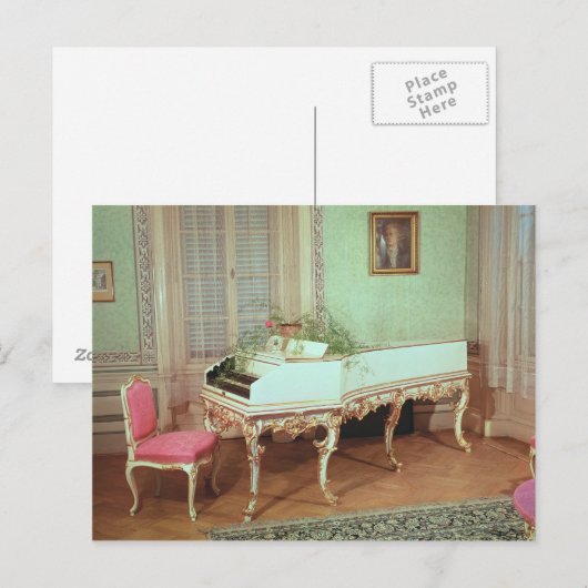 Kamer met klavecimbel briefkaart (Voorkant / Achterkant)