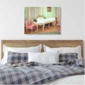 Kamer met klavecimbel canvas afdruk (Insitu (Slaapkamer))