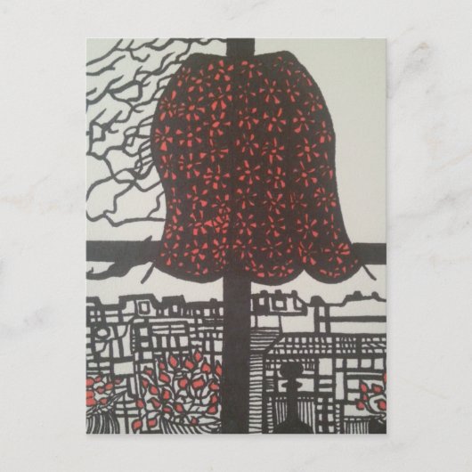 kamer met uitzicht briefkaart (Voorkant)