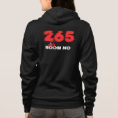  Kamer nummer 256 in  Hoodie (Achterkant)
