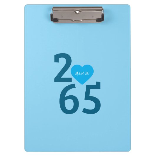 Kamer Nummer 256 in   Klembord (Voorkant)