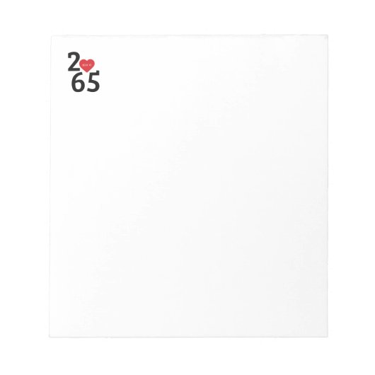 Kamer Nummer 256 in   Notitieblok (Voorkant)