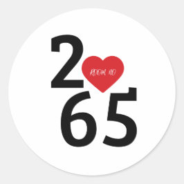 Kamer Nummer 256 in Tri-Blend T-shirt Ronde Sticker