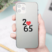 Kamer Nummer 256 in Tri-Blend T-shirt Sticker (Telefoon)