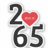Kamer Nummer 256 in Tri-Blend T-shirt Sticker (Voorkant)