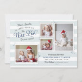 Kamer op de lijst met kerstmis in Nice Feestdagenkaart (Voorkant)