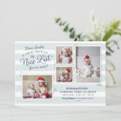 Kamer op de lijst met kerstmis in Nice Feestdagenkaart (Staand voorkant)