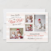 Kamer op de lijst met kerstmis in Nice Feestdagenkaart (Voorkant)