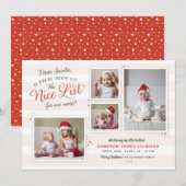 Kamer op de lijst met kerstmis in Nice Feestdagenkaart (Voorkant / Achterkant)