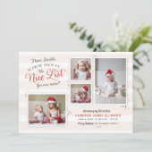 Kamer op de lijst met kerstmis in Nice Feestdagenkaart (Staand voorkant)