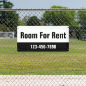 Kamer Te Huur Zwart-wit Sjabloon Spandoek (Insitu)