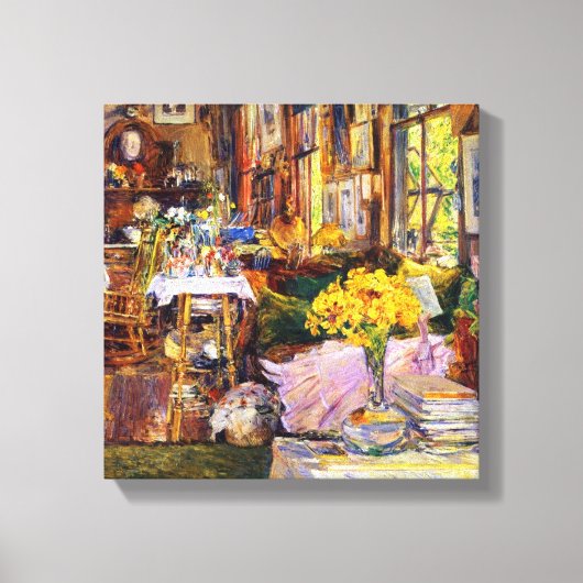 Kamer van Bloemen van Frederick Childe Hassam Canvas Afdruk (Voorkant)