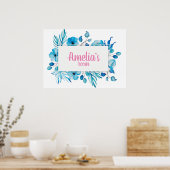 Kamer voor Floral-meisjes Poster (Keuken)