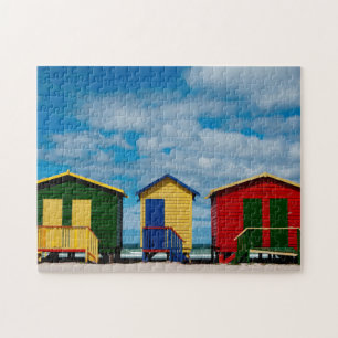 Kamer wisselen. Muizenberg Beach, Kaapstad Legpuzzel