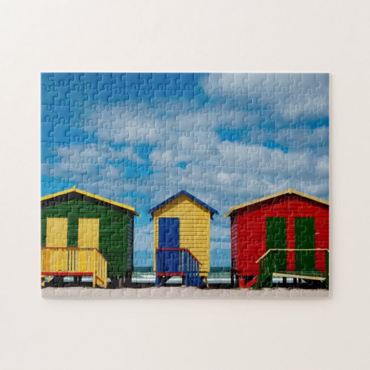 Kamer wisselen. Muizenberg Beach, Kaapstad Legpuzzel (Horizontaal)