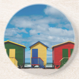 Kamer wisselen. Muizenberg Beach, Kaapstad Zandsteen Onderzetter