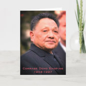 Kameraad Deng Xiaoping - Chinese leider Bedankkaart (Voorkant)