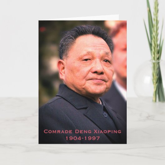 Kameraad Deng Xiaoping - Chinese leider Bedankkaart (Voorkant)