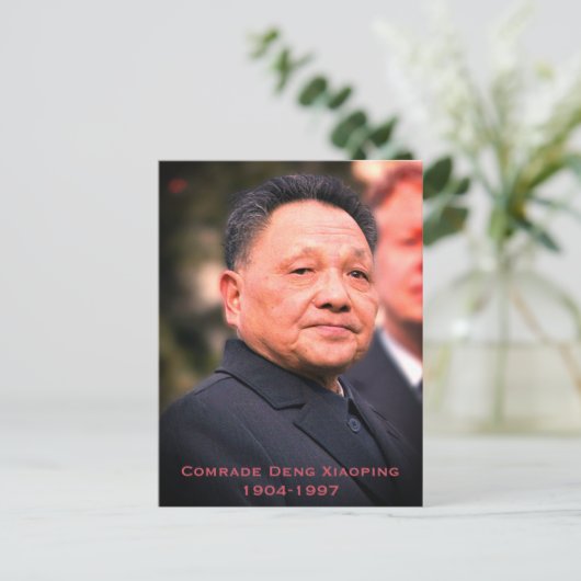 Kameraad Deng Xiaoping - Chinese leider Briefkaart (Staand voorkant)
