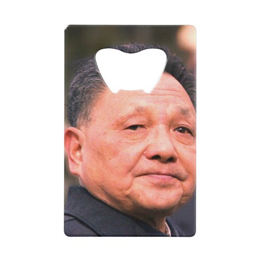 Kameraad Deng Xiaoping - Chinese leider Creditkaart Flessenopener (Voorkant)