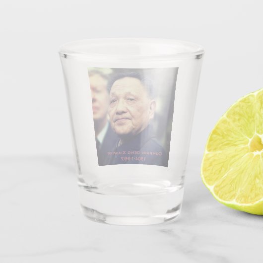 Kameraad Deng Xiaoping - Chinese leider Shot Glas (Achterkant)