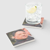 Kameraad Deng Xiaoping - Chinese leider Stenen Onderzetter (Zijkant)