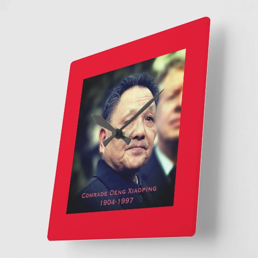 Kameraad Deng Xiaoping - Chinese leider Vierkante Klok (Hoek)