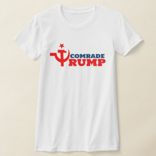 Kameraad Trump met Russische hamer en sikkel T-shirt
