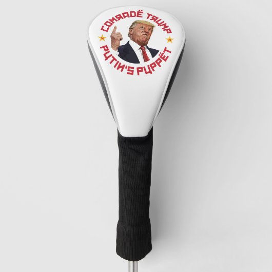 Kameraad Trump: Poetins marionettenillustratie van Golfheadcover (Voorkant)