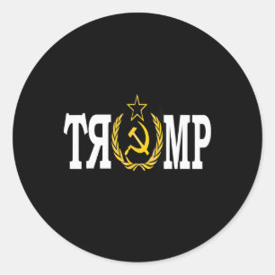 Kameraad Trump Russische Dwaas Impeach Trump Russi Ronde Sticker