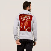 Kameraad Trump - Sovjet-Poster Hoodie (Achterkant volledig)