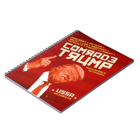 Kameraad Trump - Sovjet-Poster Notitieboek (Linkerzijde)