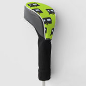 Kameraanhangwagens op groen golfheadcover (Schuin)