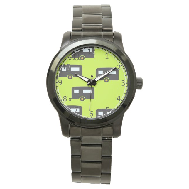 Kameraanhangwagens op groen horloge (Voorkant)