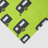 Kameraanhangwagens op groen tissuepapier (Detail)