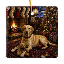 Kamerad De Gele Labrador Retriever Vakantie 
