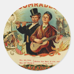 kameraden ronde sticker