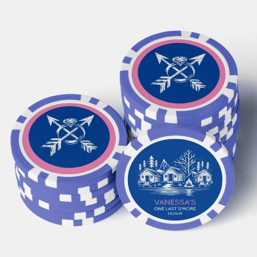 Kameradengroep Vakantie Poker Chips (Opstapeling)