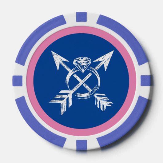 Kameradengroep Vakantie Poker Chips (Voorkant)