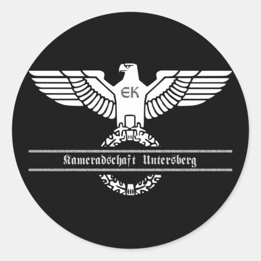 Kameradschaft Untersberg Ronde Sticker (Voorkant)