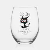 kamerballon wijnglas zonder voet (Voorkant)