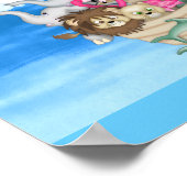 KAMERDECORATIE Noachs Ark REGENBOOG MUURSCHILDERIJ Poster (Hoek)