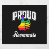 Kamergenoot Gay Pride Bier Etiket (Enkel label)