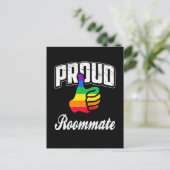 Kamergenoot Gay Pride Briefkaart (Staand voorkant)