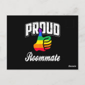 Kamergenoot Gay Pride Briefkaart (Achterkant)