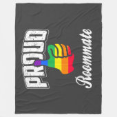 Kamergenoot Gay Pride Fleece Deken (Voorkant)