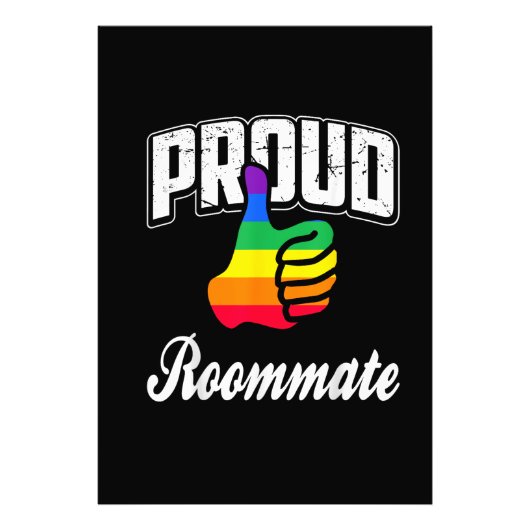 Kamergenoot Gay Pride Foto Afdruk (Voorkant)