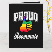 Kamergenoot Gay Pride Kaart (Gele Bloem)