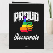 Kamergenoot Gay Pride Kaart (Achterkant)