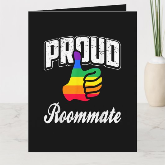 Kamergenoot Gay Pride Kaart (Voorkant)